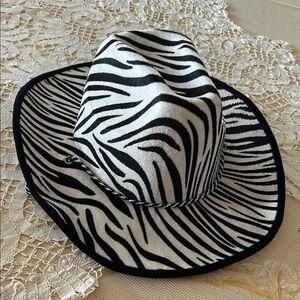 Western Cowboy Hat Unisex Zebra Cowboy